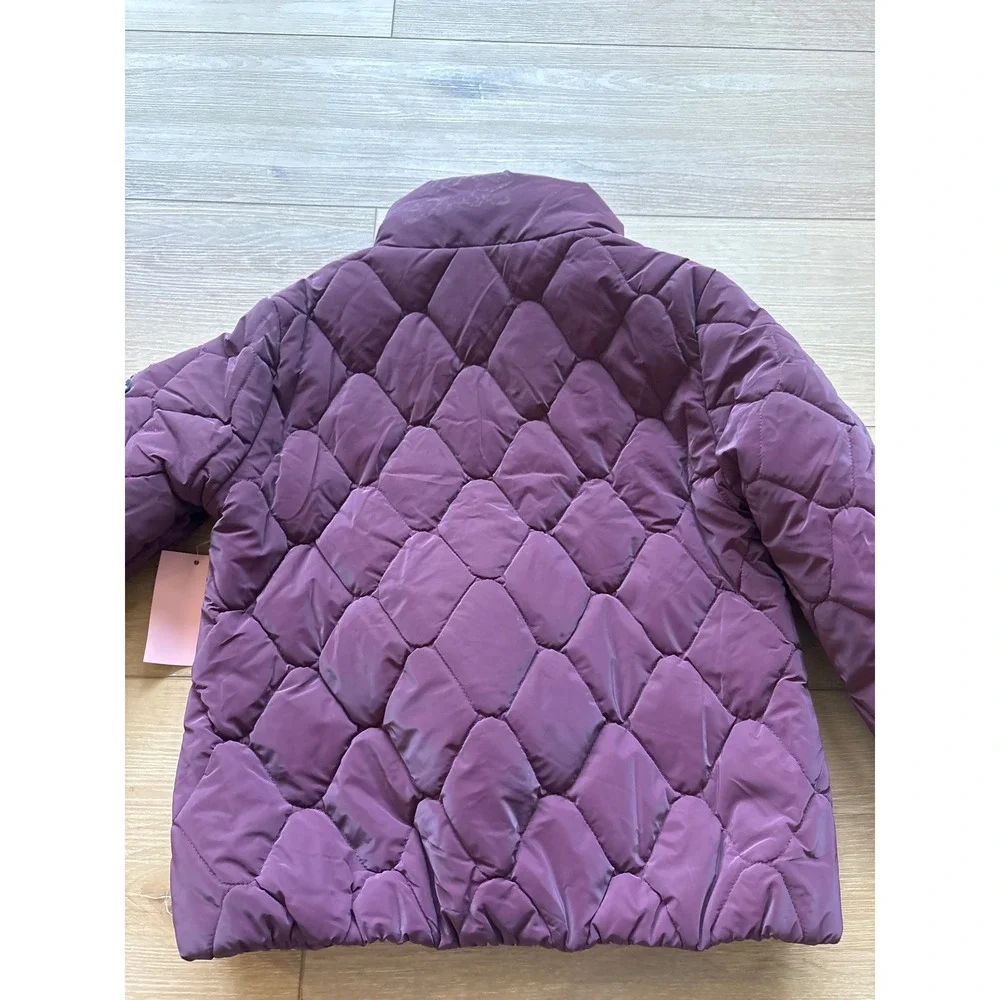 Juicy Couture Kids Purple Quilted Puffer Jacket Coat Girls Size Large 14‎ NWT